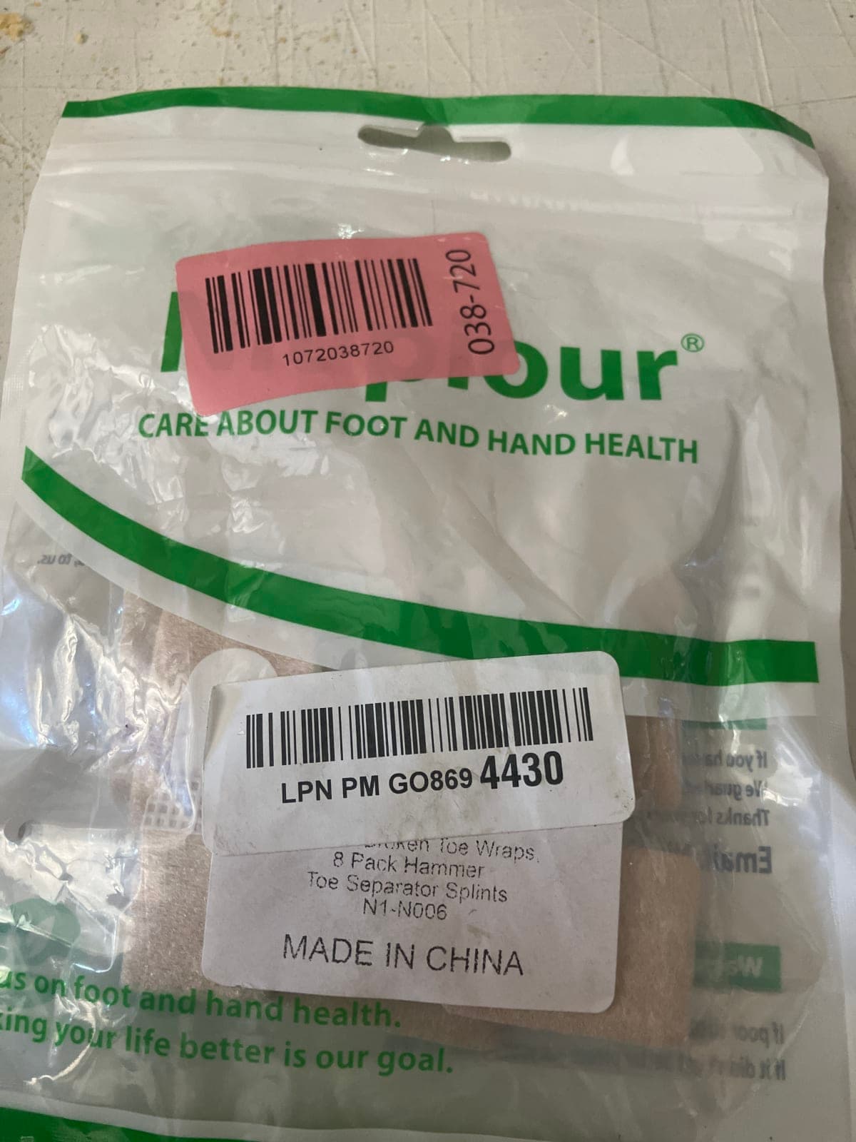 8 Pack Hammer Toe Separator Splints by CareAbout