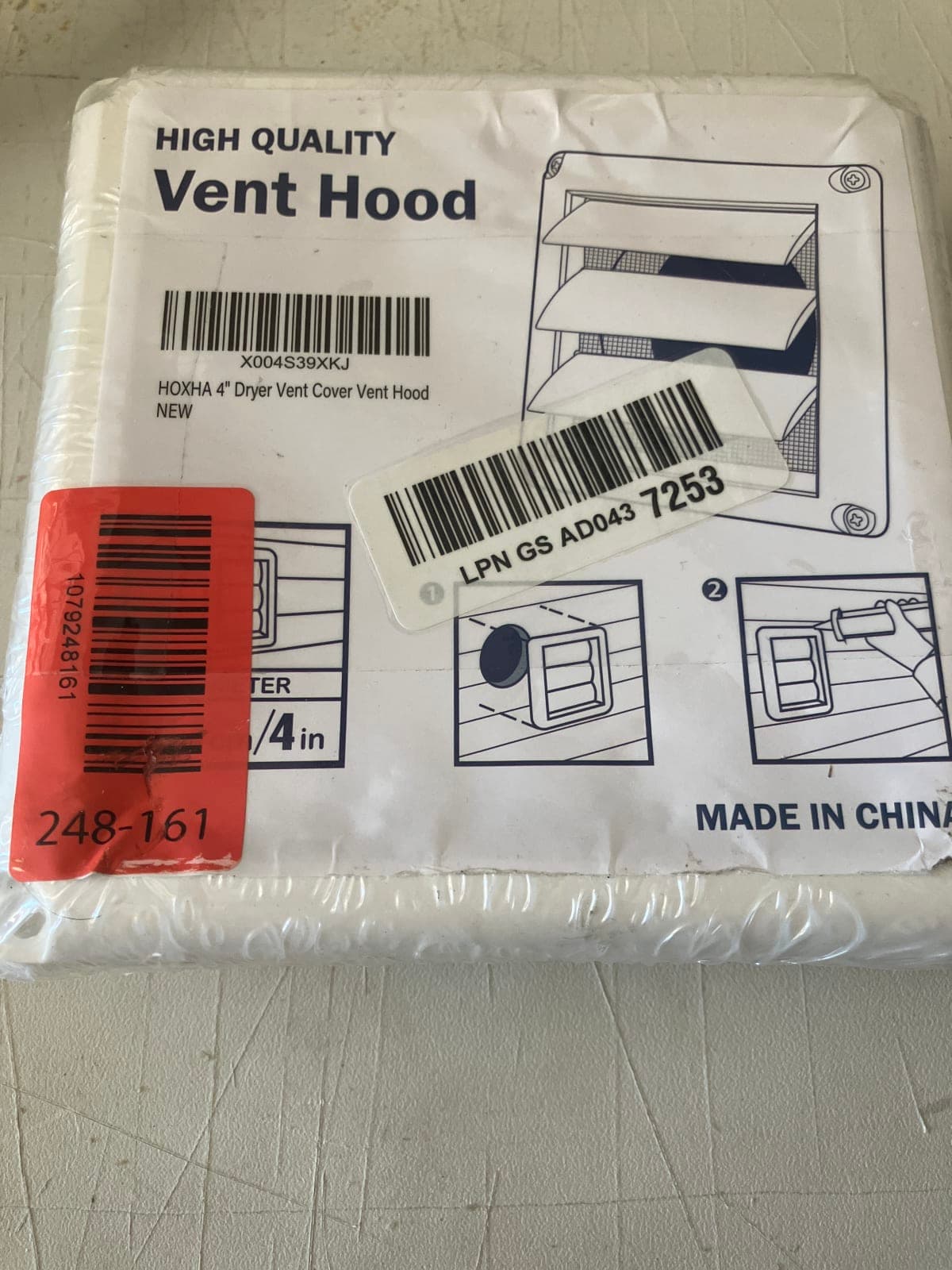 High Quality 4" Dryer Vent Cover Vent Hood