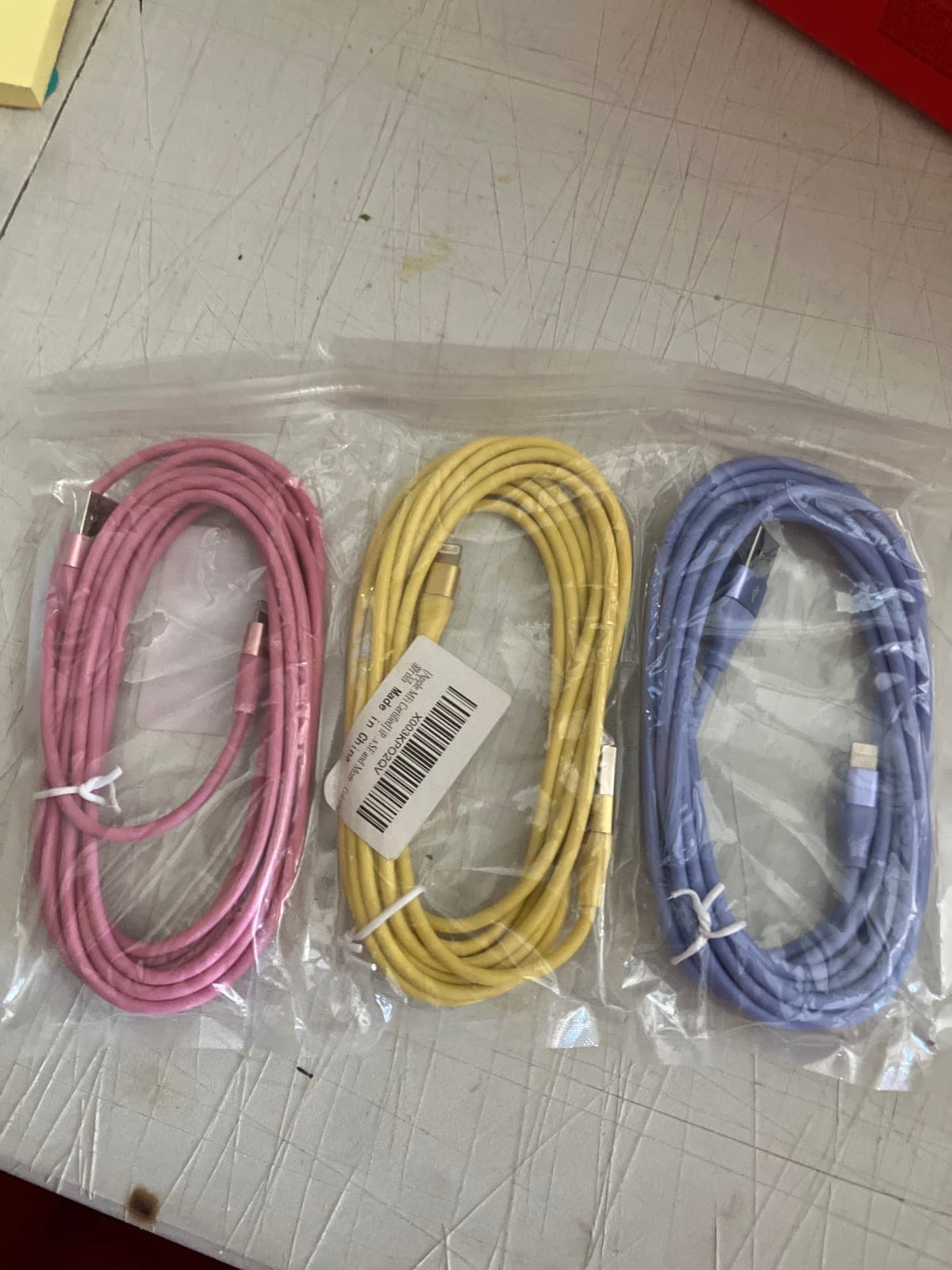 Colorful Apple MFi Certified Lightning Cables - 3 Pack