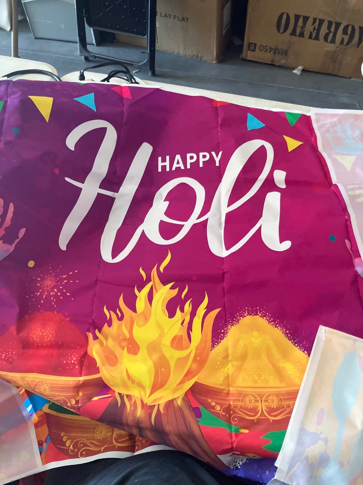 Happy Holi Festival Banner Decoration