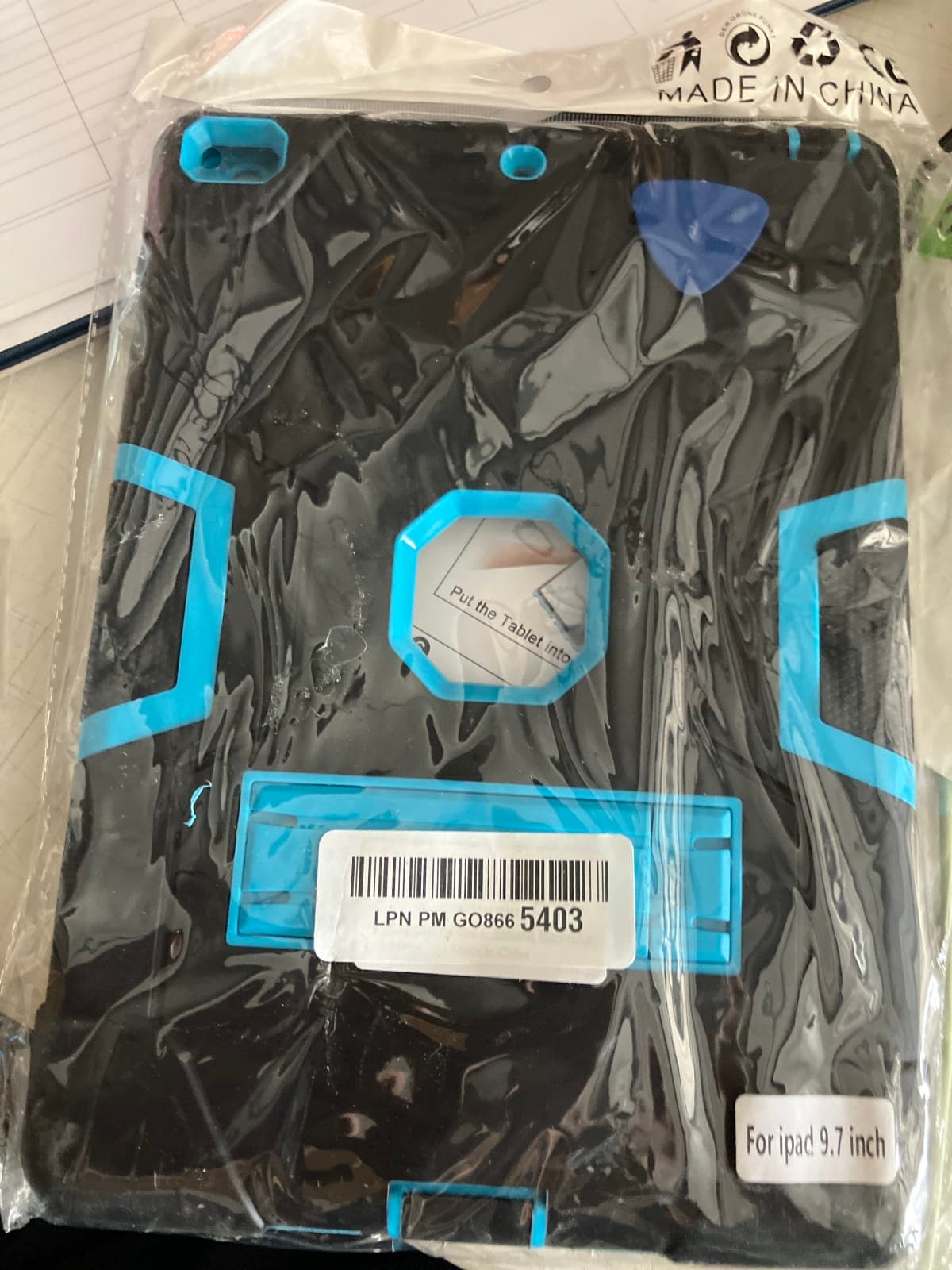 Durable Black and Blue Case for iPad 9.7 Inch