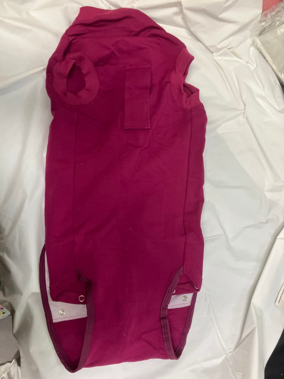 Stylish Dog Bodysuit in Burgundy - Comfortable Pet Apparel